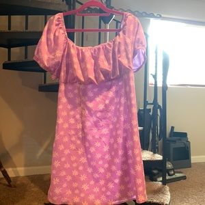 Curve dress Shein daisy pattern